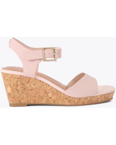 Carvela Kurt Geiger Heels Wedge Synthetic Sadie - Pink