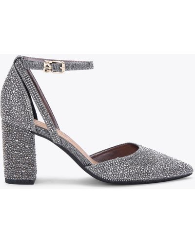 KG by Kurt Geiger Heels Grey Synthetic Alicia - White