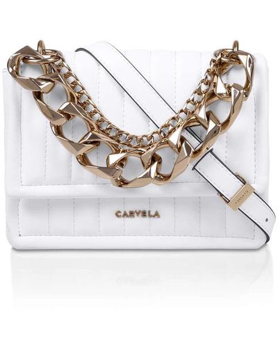 Carvela Kurt Geiger Women's Cross Body Bag Revel Chain Mini - White