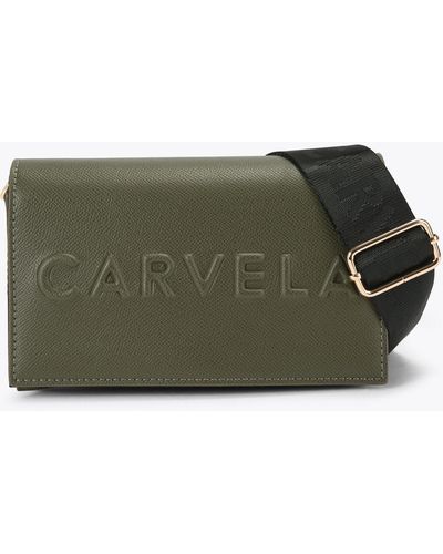 Carvela Kurt Geiger Wallet On Strap Khaki Frame - Green