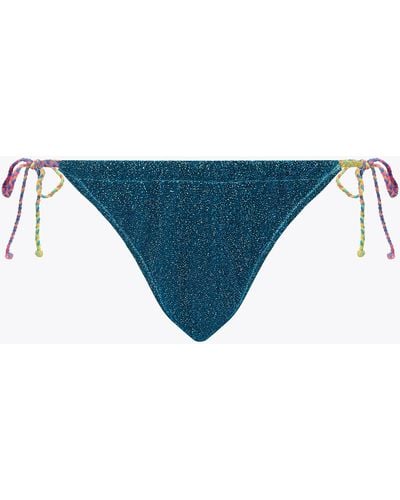 Kurt Geiger Swimwear Bikini Bottom Multi Other Rainbow String - Blue