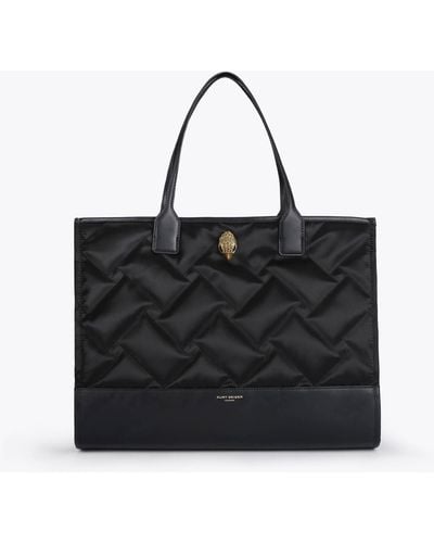 Kurt Geiger Shopper Bag Square Quilted Recycled - Black