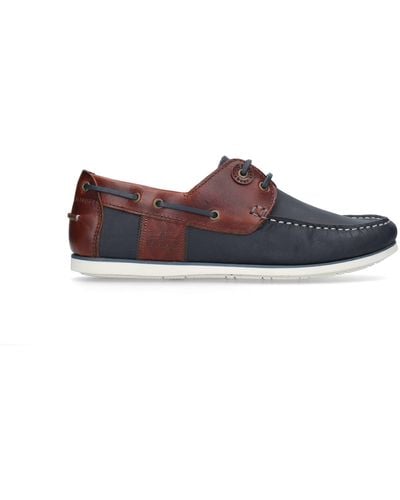 Barbour /brown Capstan Boat Shoes - Blue