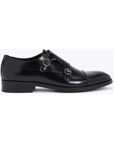 Kurt Geiger Shoes Leather Formal Hunter Monk - Black