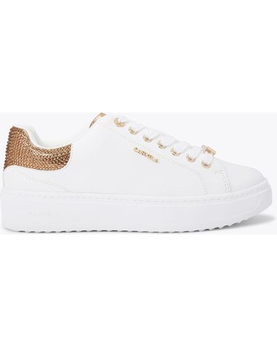 Carvela Kurt Geiger Trainers Combination Synthetic Lace Up Dream - White