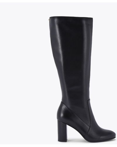 Kurt geiger black knee high clearance boots