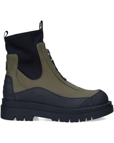KG by Kurt Geiger Men's Ankle Boots Khaki Trait Zip Boot - Green