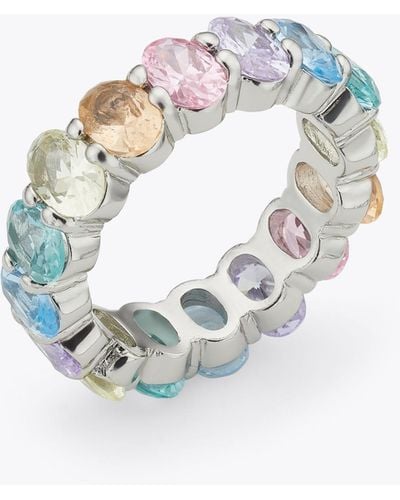 Kurt Geiger Kurt Geiger Jewellery Silver Rainbow Crystal - White