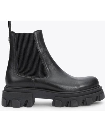 Carvela Kurt Geiger Shy Leather Heeled Ankle Boots - Black
