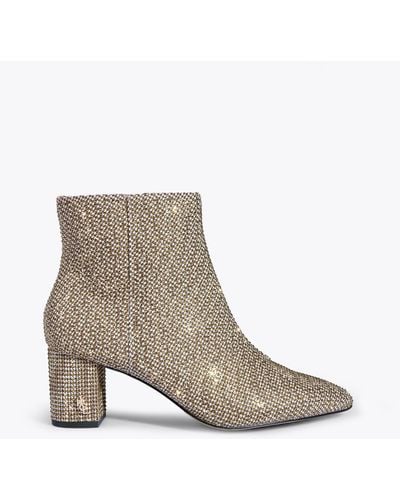 Kurt Geiger Houndstooth Jewelled Pointed Ankle Boot - Multicolour