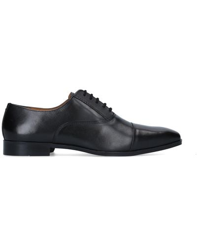 KG by Kurt Geiger Mens Black Sami Trimmed Leather Oxford Shoes 12