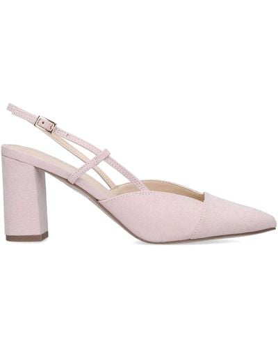 Nine West Pale Block Heel Court Shoes - Pink