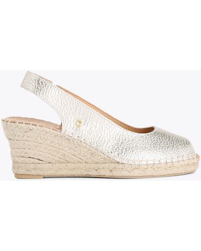 Carvela Kurt Geiger Carvela Sandals Gold Leather Summer Sharon 2 - Natural