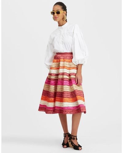 La DoubleJ Reina Embroidered Skirt