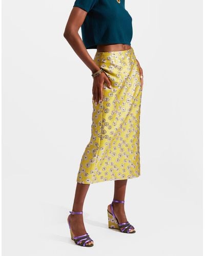 La DoubleJ Pencil Skirt - Yellow