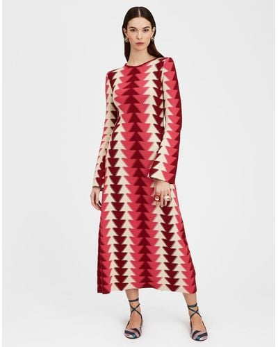 La DoubleJ Trine Knit Dress - Red