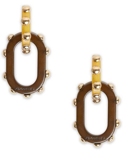 La DoubleJ Nefertiti Double Earrings - Metallic