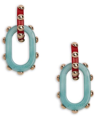La DoubleJ Nefertiti Double Earrings - Blue