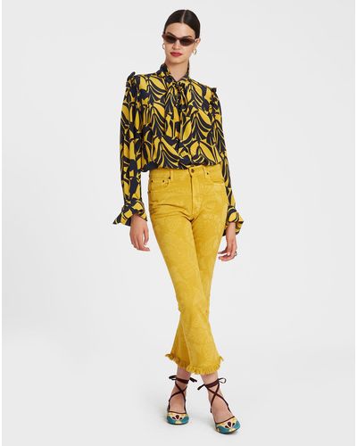 La DoubleJ Fancy Crop Jeans - Yellow