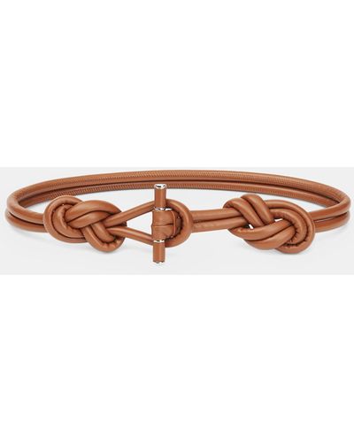 Lafayette 148 New York Nappa Leather 8 Knot Rope Belt - Multicolor