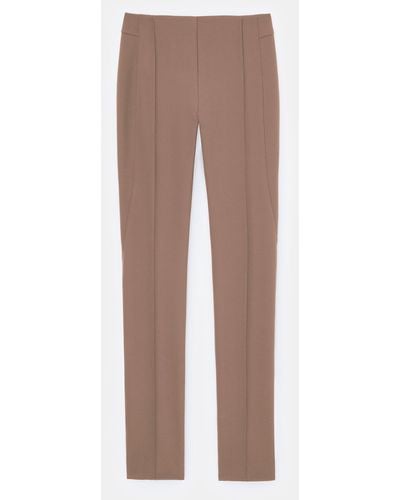 Lafayette 148 New York Acclaimed Stretch Gramercy Pant - Brown