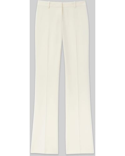 Lafayette 148 New York Responsible Wool Double Face Waldorf Flared Pant - White