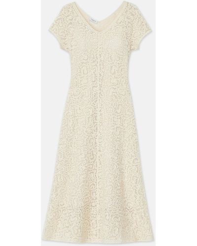 Lafayette 148 New York Soutache Embroidered Cotton Dress - White