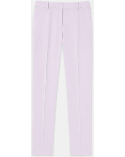 Lafayette 148 New York Finesse Crepe Clinton Ankle Pant - Pink