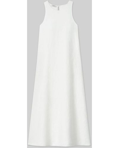 Lafayette 148 New York Plus-size Linen A-line Maxi Dress - White