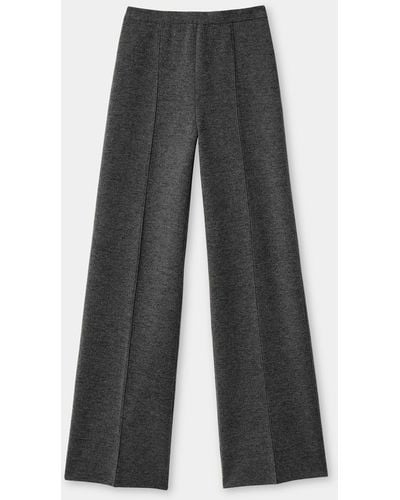 Lafayette 148 New York Cashmere Double Knit Pant - Gray