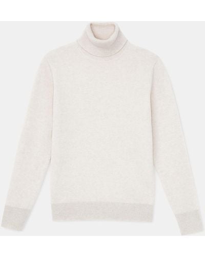 Lafayette 148 New York Plus-size Cashmere Turtleneck Sweater - White