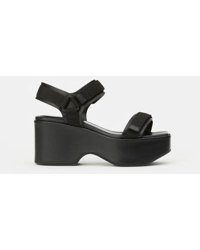 Lafayette 148 New York Nappa Leather Platform Sandal-black-41.5-b