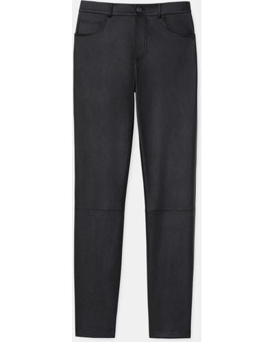 Lafayette 148 New York Plus-size Reeve Pant In Silky Stretch Nappa - Black