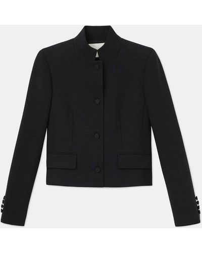 Lafayette 148 New York Plus-size Lex Jacket In Italian Double Face Wool - Black