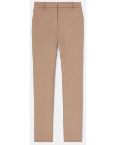 Lafayette 148 New York Camel Hair Clinton Ankle Pant - Natural