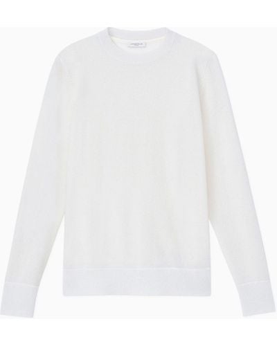 Lafayette 148 New York Plus-size Cashmere Crewneck Sweater - White