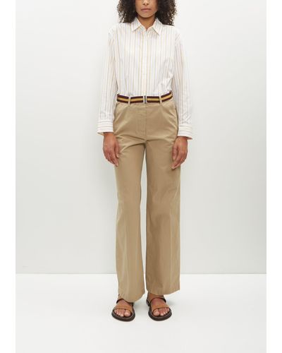 Dries Van Noten Pulian Cotton Trousers - Natural