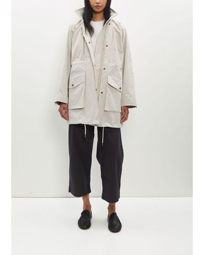 MHL by Margaret Howell Stand Collar Parka - White