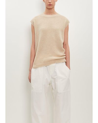 Sofie D'Hoore Mine Sleeveless Wool-cashmere Sweater - Natural