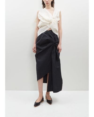 Issey Miyake Twisted Skirt - Black