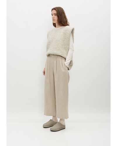 Lauren Manoogian Como Linen Wool Trouser - Natural