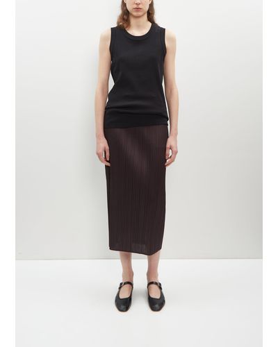 Pleats Please Issey Miyake Essential Pleated Skirt - Black