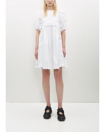 Cecilie Bahnsen Ginny Dress Cotton - White