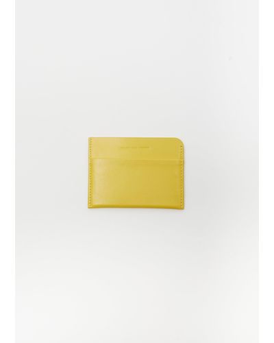 Dries Van Noten Leather Cardholder - Yellow