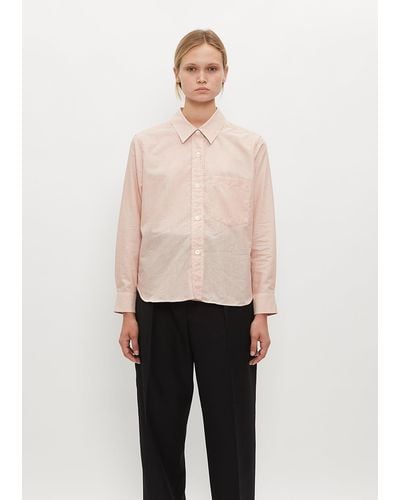 Margaret Howell Simple Cotton Cashmere Shirt - Natural