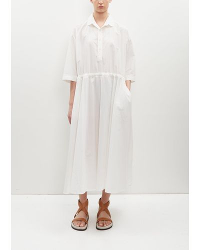 Labo.art Seneca Cotton Poplin Dress - White