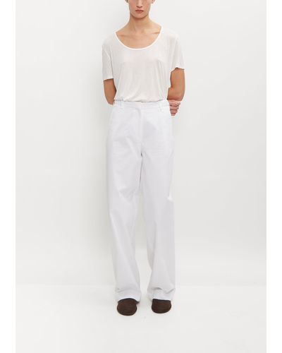 Stephan Schneider Rapido Cotton Trousers - White