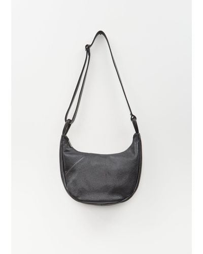 Yohji Yamamoto Round Leather Shoulder Bag - White