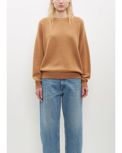 Begg x Co Joy Slouch Cashmere Crewneck - Blue