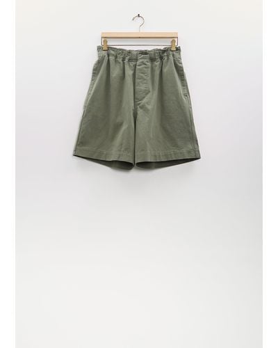 MHL by Margaret Howell Pull Up Shorts - Green